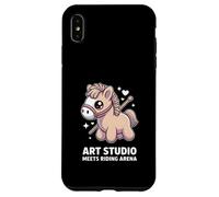 Kawaii Pony Art Studio Meets Riding Arena Horse Case for iPhone XS Max