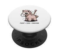 Kawaii Pony Paint Ride Imagine Creative PopSockets Adhesive PopGrip