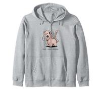 Kawaii Pony Paint Ride Imagine Creative Zip Hoodie