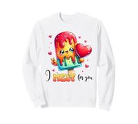 Kawaii Popsicle I Melt For You Cute Heart Love Sweatshirt