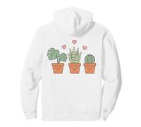 Kawaii Potted Plants Monstera Cactus Cute Pullover Hoodie