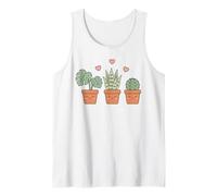Kawaii Potted Plants Monstera Cactus Cute Tank Top