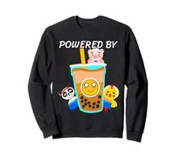 Kawaii Powered By Bubble Tea Boba Milk Tea Tapioca Pearls Sweatshirt