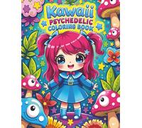 Kawaii Psychedelic Coloring Book: A Trippy and Whimsical Journey of Cute Chibi Creatures, Mushrooms, and Surreal Worlds for Teens and Adults | Bold and Easy | Cartoon Style | 8,5 x 11 inches