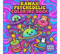 Kawaii Psychedelic Coloring Book: Cute Trippy Characters, Groovy Animals, Dreamy Mushrooms & Adorable Surreal Art for Adult Stress Relief