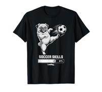 Kawaii Pug Soccer Skills Loading Dog Win Mom Mama Goals T-Shirt