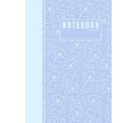 Kawaii Puppy Composition Notebook: Lined pages, 7 x 10 inches, Hardcover Pastel Blue Cute Dog aesthetic, School Supplies for Back to School Students, Colleges & Teachers, All Ages