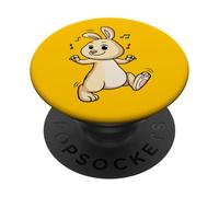 Kawaii Rabbit Dancing Music PopSockets Adhesive PopGrip