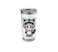 Kawaii Rabbit Raccoon Costume Bunny Rabbits Stainless Steel Insulated Tumbler