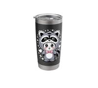 Kawaii Rabbit Raccoon Costume Bunny Rabbits Stainless Steel Insulated Tumbler