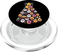 Kawaii Ramen Donut Christmas Tree Funny Yummy Foods Xmas PopSockets PopGrip for MagSafe