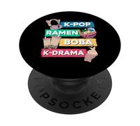 Kawaii Ramen KPop Boba Ramen K-Drama K-Pop K Pop PopSockets Adhesive PopGrip