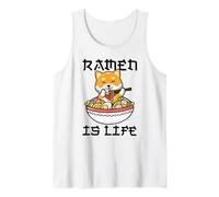 Kawaii Ramen Shiba Inu Dog Anime Japanese Noodles Tank Top