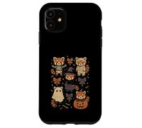 Kawaii Red Panda Halloween Skeleton Mummy Witch Case for iPhone 11