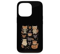 Kawaii Red Panda Halloween Skeleton Mummy Witch Case for iPhone 13 Pro