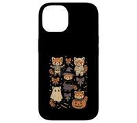 Kawaii Red Panda Halloween Skeleton Mummy Witch Case for iPhone 14