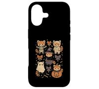 Kawaii Red Panda Halloween Skeleton Mummy Witch Case for iPhone 17