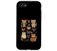 Kawaii Red Panda Halloween Skeleton Mummy Witch Case for iPhone SE (2020) / 7/8