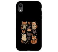 Kawaii Red Panda Halloween Skeleton Mummy Witch Case for iPhone XR