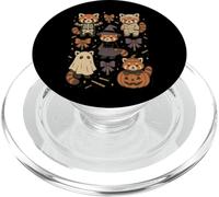 Kawaii Red Panda Halloween Skeleton Mummy Witch PopSockets PopGrip for MagSafe