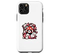 Kawaii Red Panda Japanese Cherry Blossoms Sakura Flower Art Case for iPhone 11 Pro