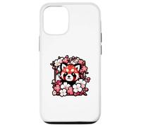 Kawaii Red Panda Japanese Cherry Blossoms Sakura Flower Art Case for iPhone 12/12 Pro