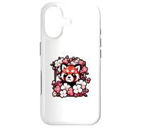 Kawaii Red Panda Japanese Cherry Blossoms Sakura Flower Art Case for iPhone 17
