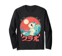 KAWAII RED SQUIRREL BY THE SEA - CUTE JAPANESE STYLE Long Sleeve T-Shirt