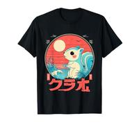 KAWAII RED SQUIRREL BY THE SEA - CUTE JAPANESE STYLE T-Shirt