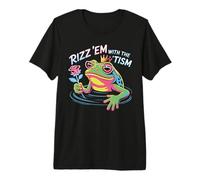 Kawaii RIZZ EM with TISM Frog Prince Autism OT ABA Empower Premium T-Shirt