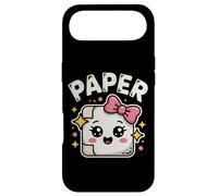 Kawaii Rock Paper Scissors PAPER Cute Bow Face Case for iPhone Air