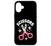 Kawaii Rock Scissors Scissors Scissors Cute Bow Face Case for iPhone 16 Plus