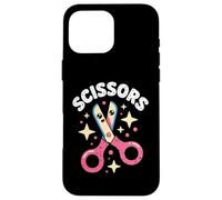 Kawaii Rock Scissors Scissors Scissors Cute Bow Face Case for iPhone 16 Pro Max