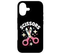 Kawaii Rock Scissors Scissors Scissors Cute Bow Face Case for iPhone 17