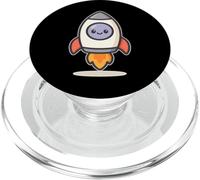 Kawaii Rocket Space Cartoon PopSockets PopGrip for MagSafe