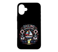 Kawaii Sailing Adventure Boat Ocean Lemonade Case for iPhone 16 Plus