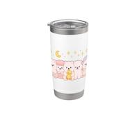 Kawaii Samoyed Puppy Squad Cute Duck Teacup Macaron Art Stainless Steel Insulated Tumbler