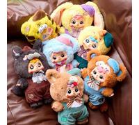Kawaii Samuel Coffee Shop Series Plush Blind Box Doll Bag Pendant Vinyl Action Figures Collectible Toys Cute Plushie Charm Doll Cute Xmas Collectible Birthday Gift