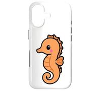 Kawaii Seahorse Cute Underwater Creature Illustration Case for iPhone 17