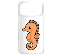 Kawaii Seahorse Cute Underwater Creature Illustration Case for iPhone 17 Pro Max