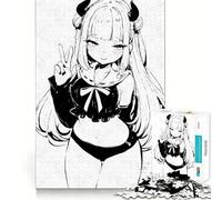 Kawaii Sexy Succubus Anime 1000 Piece Jigsaw Puzzles for Adults Recall Boost Smooth Thick Real Challenge Wall Accent (38x26cm)