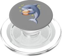 Kawaii Shark Ocean Fish Munching Happily PopSockets PopGrip for MagSafe
