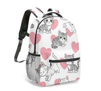Kawaii Shiba Inu Cat Backpack 16 Inch Rainbow Gradient Japanese Anime Cartoon School Bag for Children Girls Boys (06)