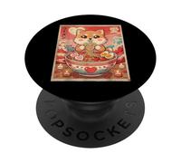 Kawaii Shiba Inu Ramen Valentine Couples Anime PopSockets Adhesive PopGrip