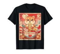 Kawaii Shiba Inu Ramen Valentine Couples Anime T-Shirt