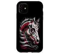 Kawaii Skeleton HORSE Riding Horseback Mom Rider Day of Dead Case for iPhone 11