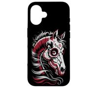 Kawaii Skeleton HORSE Riding Horseback Mom Rider Day of Dead Case for iPhone 16