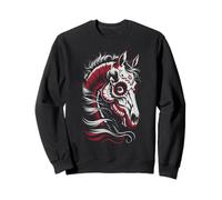 Kawaii Skeleton HORSE Riding Horseback Mom Rider Day of Dead Sweatshirt