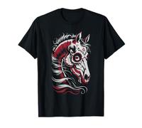 Kawaii Skeleton Horse Riding Horseback Mom Rider Day of Dead T-Shirt