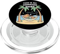 Kawaii Sleeping Capybara Hawaiian Aloha Hammock Beach Summer PopSockets PopGrip for MagSafe